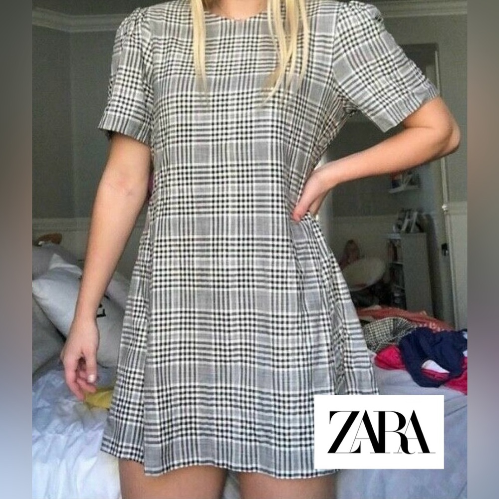 Zara Black and White Dress